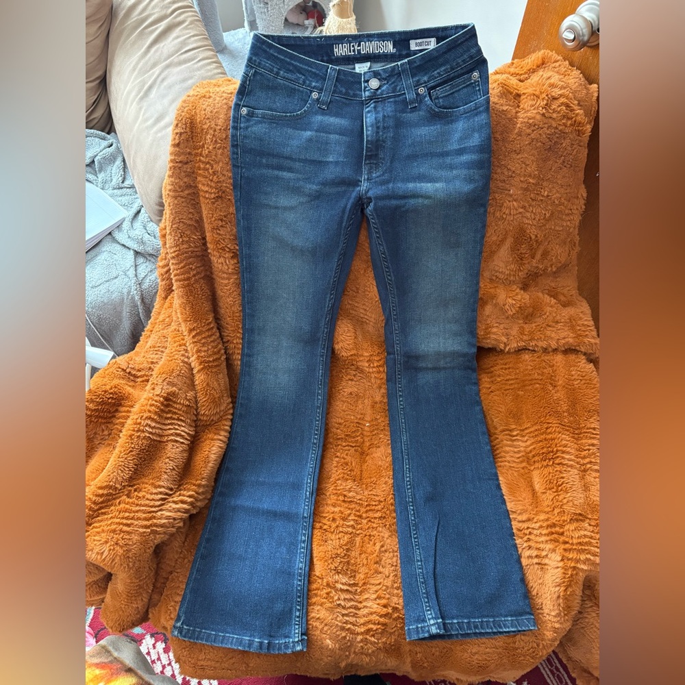 Harley-Davidson Dark Blue Flare Jeans